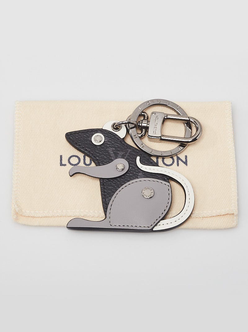 Louis Vuitton Monogram Eclipse Canvas Rat Key Holder and Bag Charm