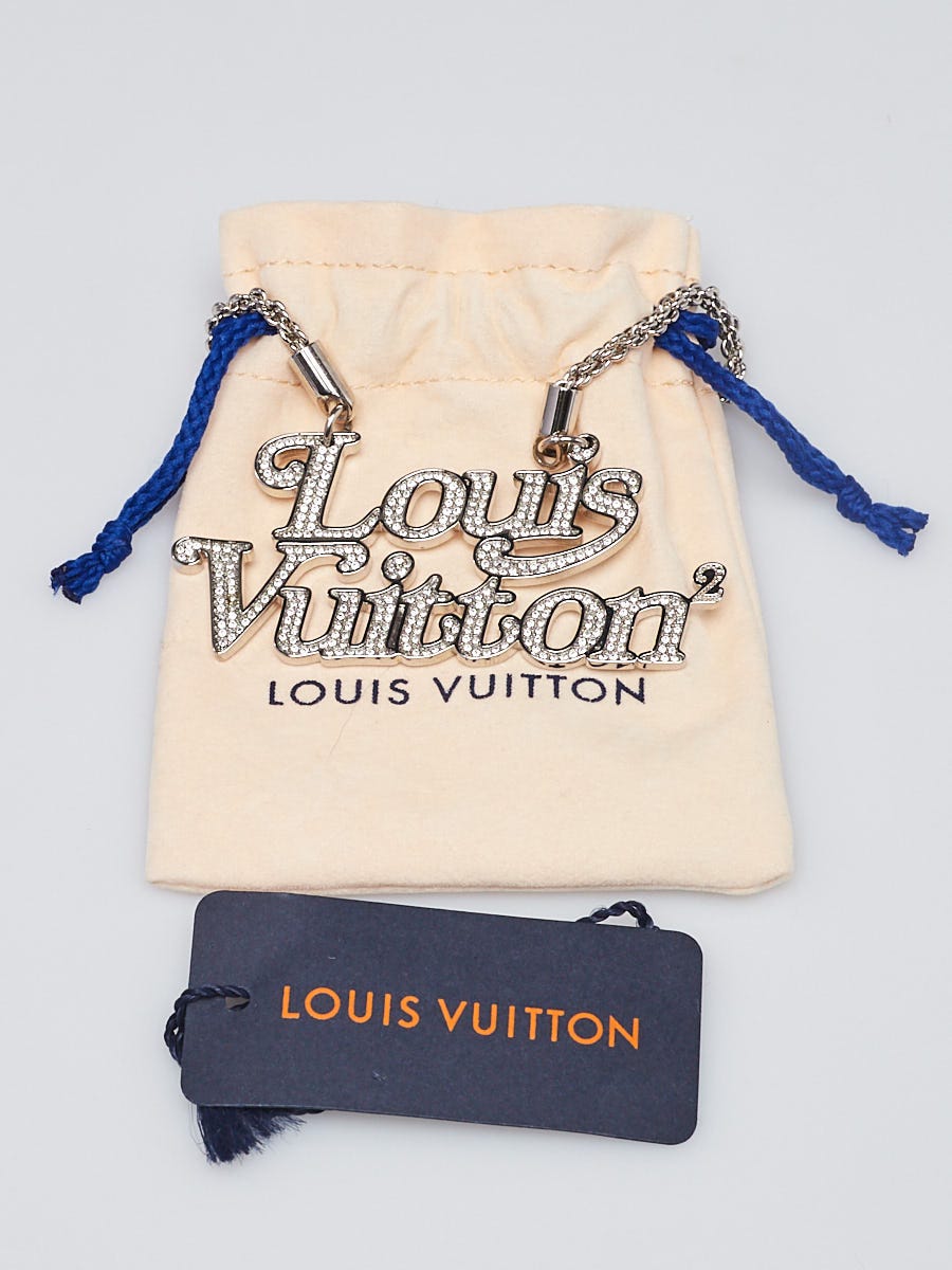 Louis Vuitton x Nigo Silvertone Metal and Strass Crystal Necklace