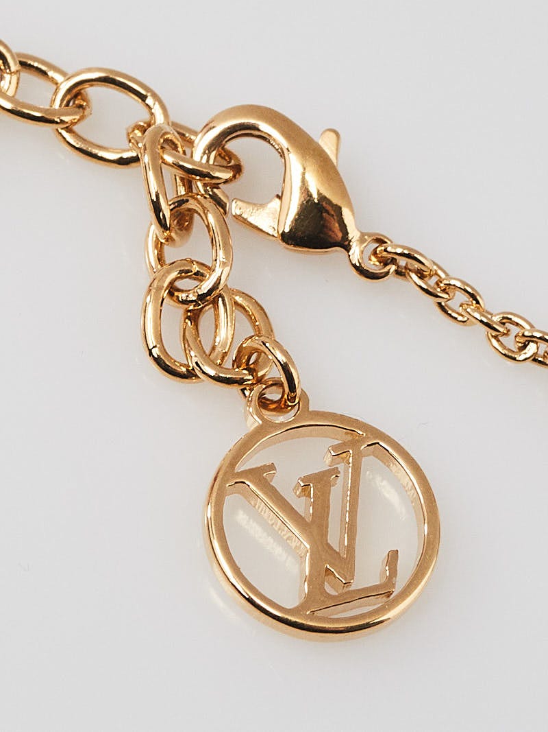 Louis Vuitton Goldtone Metal LV and Me Letter A Necklace - Yoogi's