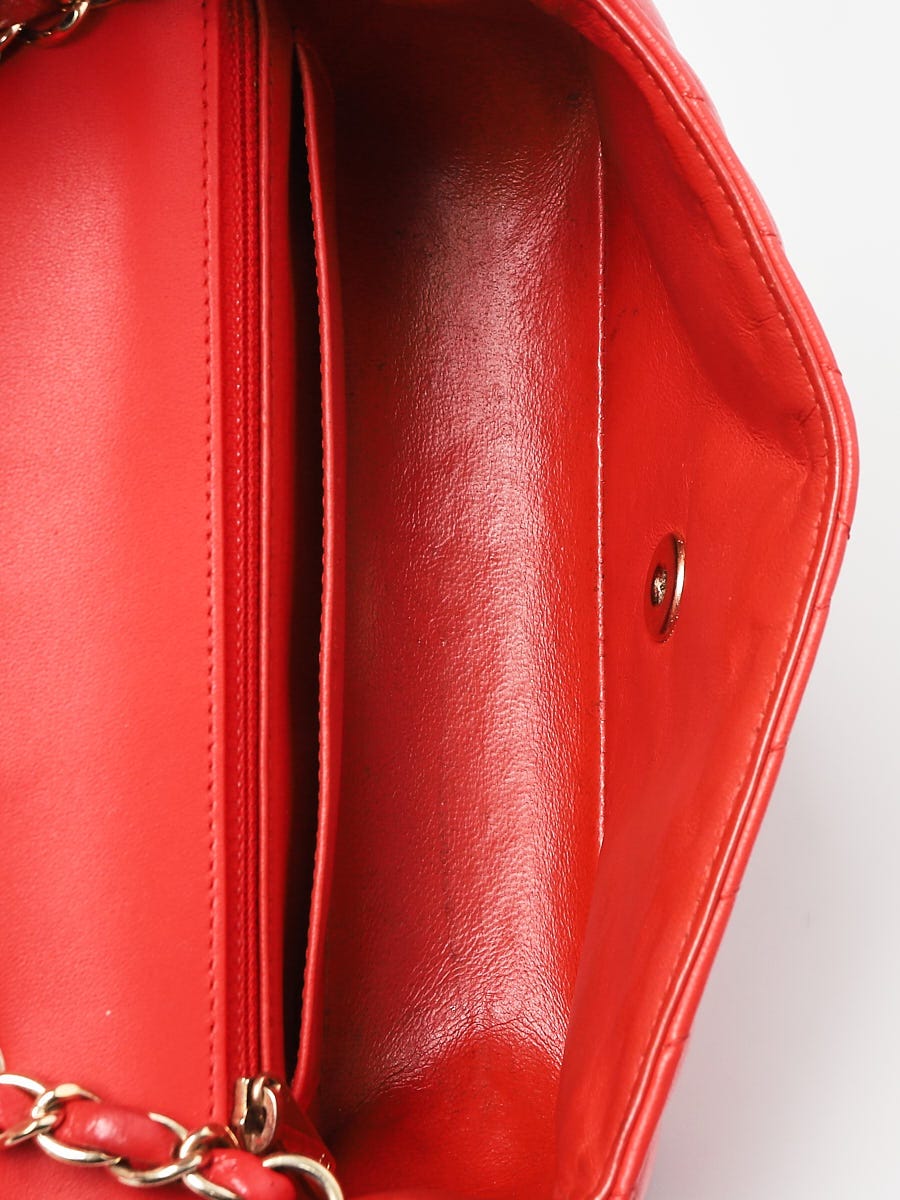 Chanel Dark Red Chevron Leather New Mini Classic Flap Bag Chanel