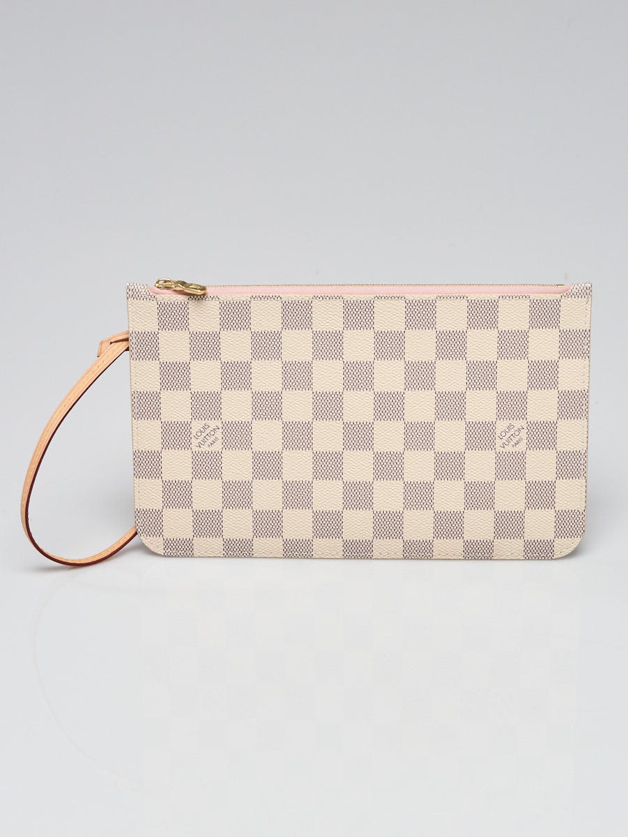 Neverfull clutch bag Louis Vuitton Brown in Cotton - 30944721