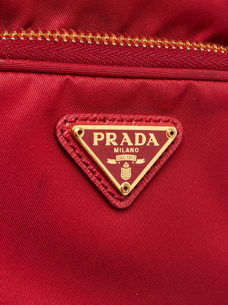 Red Prada Tessuto Crossbody Bag