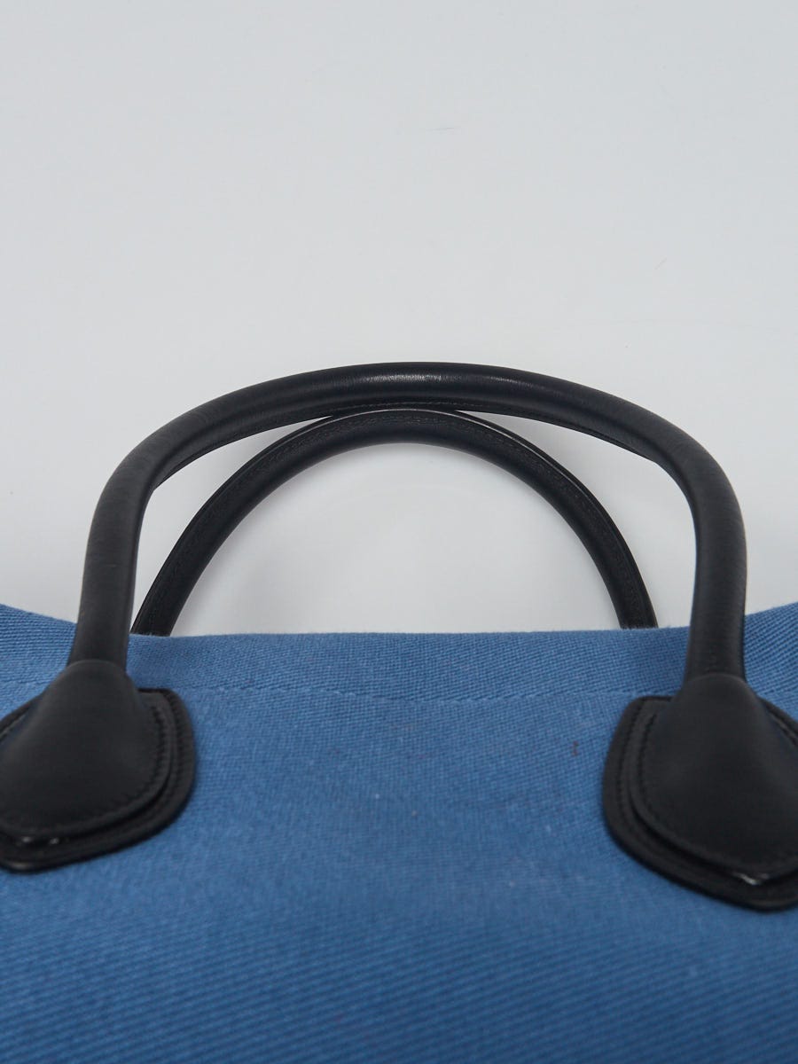 Celine Blue Canvas Medium Phantom Luggage Tote Bag - Yoogi's