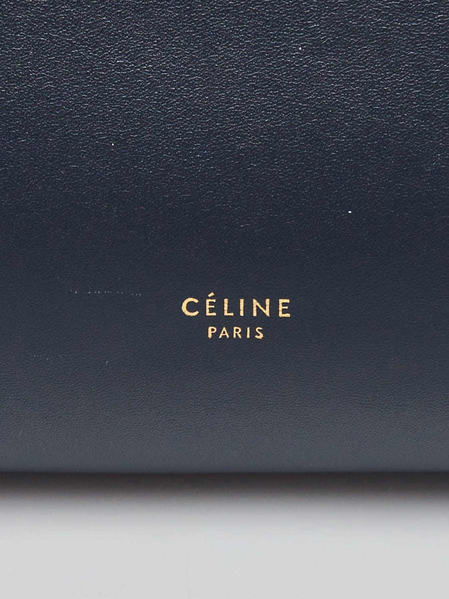 Celine Navy Blue/Red Smooth Calfskin Leather Mini Belt Bag