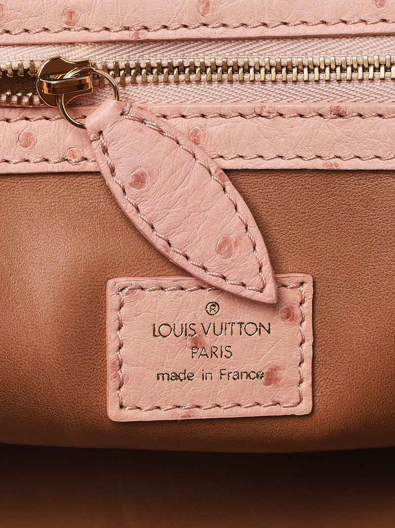 Louis Vuitton Limited Edition Poudre Ostrich Frame Speedy Bag - Yoogi's  Closet