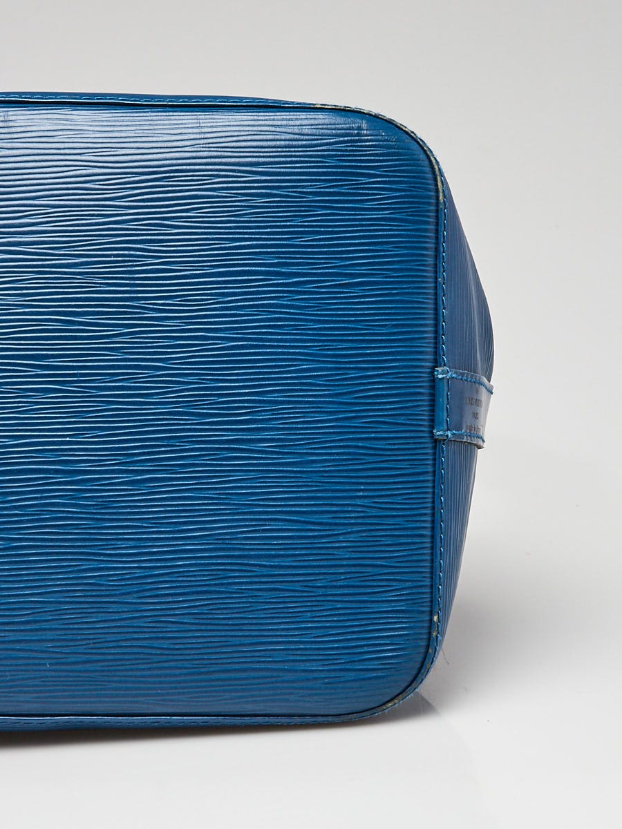 Louis Vuitton Toledo Blue Leather Adjustable Shoulder Strap - Yoogi's Closet