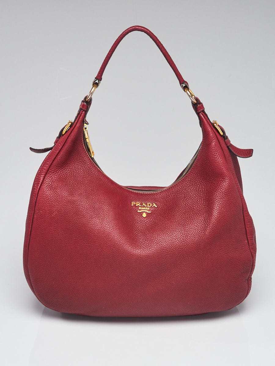 バッグ 00S PRADA VITELLO DAINO LEATHER HOBO BAG 00S PRADA VITELLO DAINO LEATHER HOBO BAG