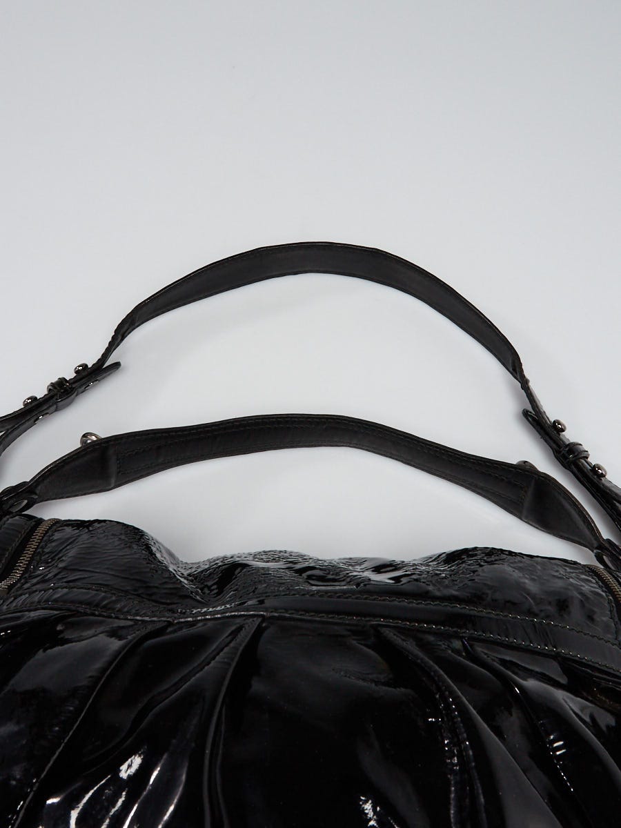 Gucci Black Patent Leather Icon Bit Medium Shoulder Bag | eBay