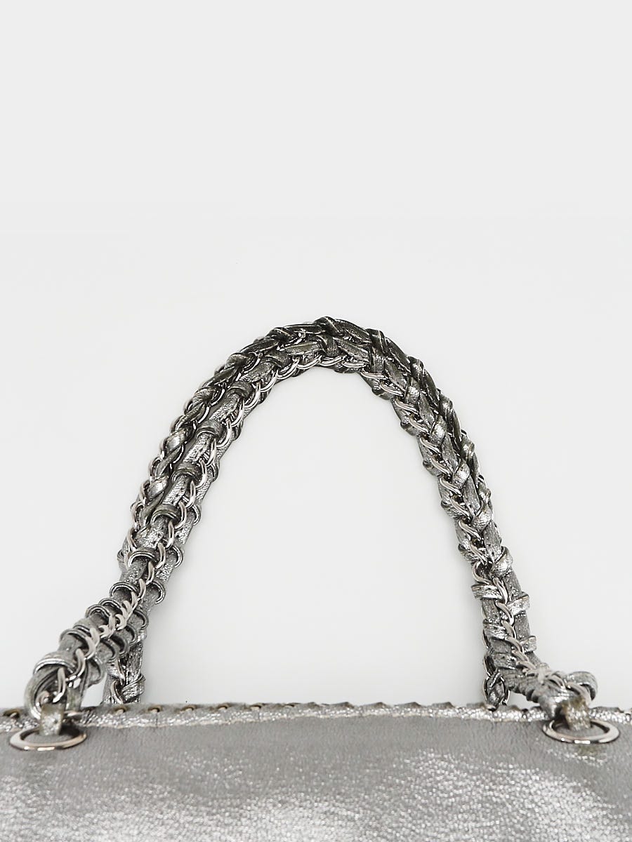 Chanel White Leather Luxe Ligne Medium Bowler Bag - Yoogi's Closet