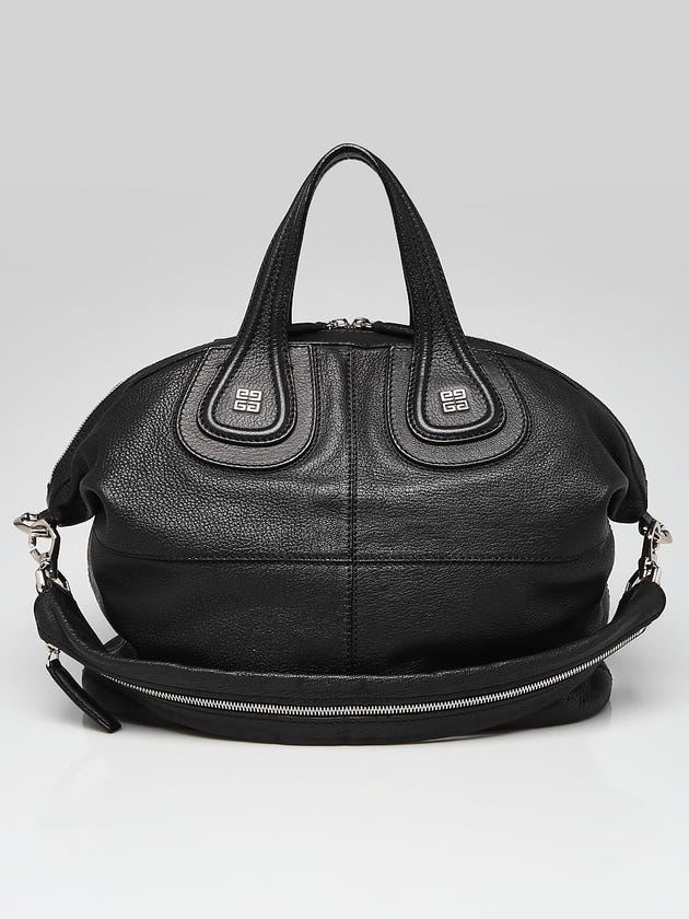 Givenchy Black Sugar Goatskin Leather Medium Nightingale Bag