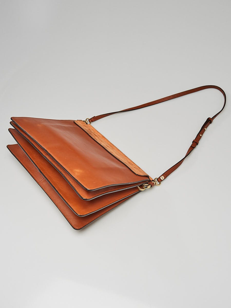 Chloe Tobacco Leather Small Faye Shoulder Bag - Yoogi's Closet