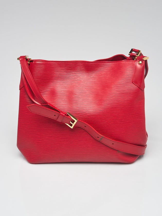 Louis Vuitton Rouge Epi Leather Mandara MM Bag