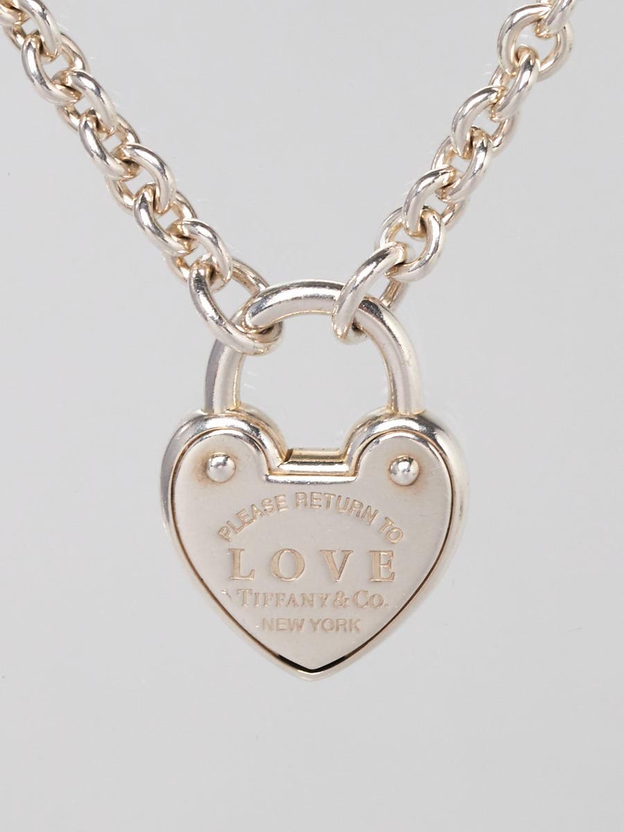 Tiffany & Co. Sterling Silver Return To Tiffany Love Heart Lock