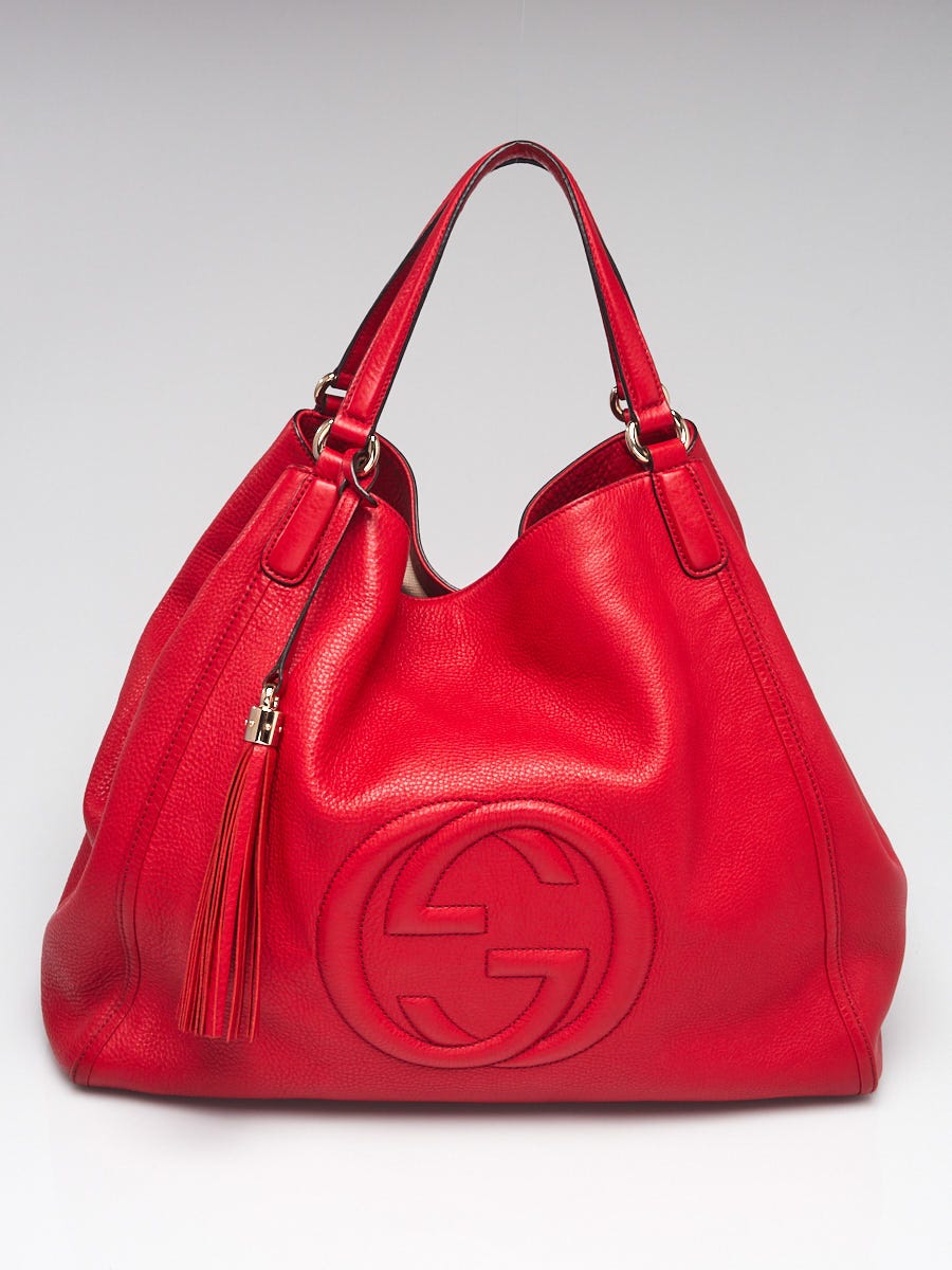 GUCCI Soho Pebbled Leather Tote (Large)