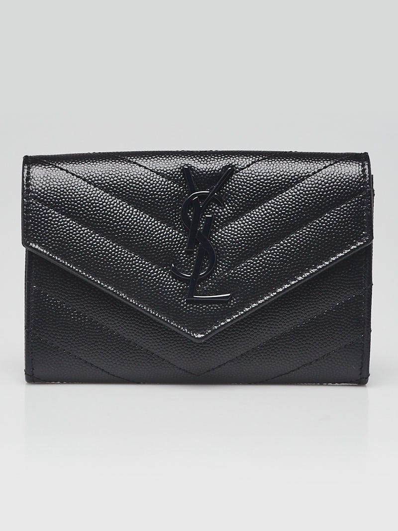 small envelope in quilted grain de poudre leather