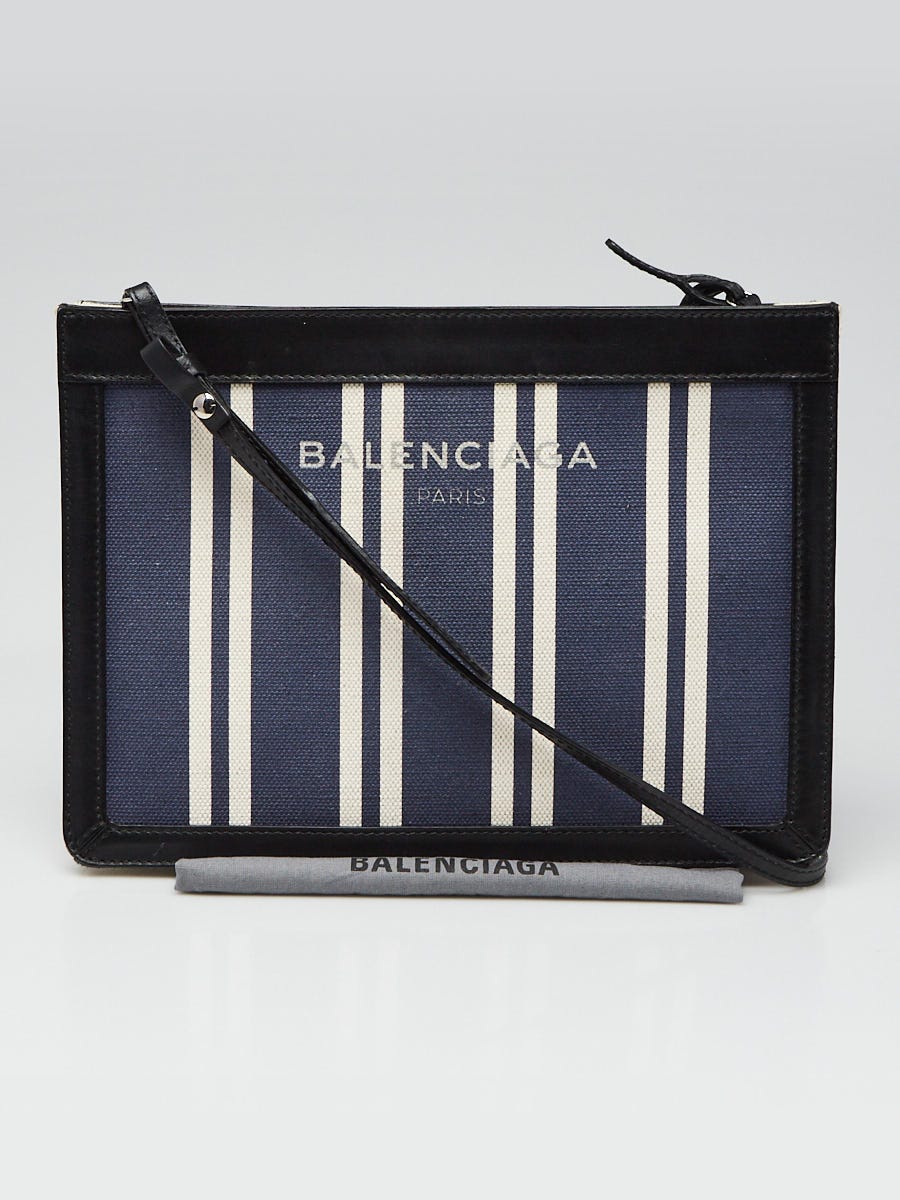 Navy hot sale pochette balenciaga