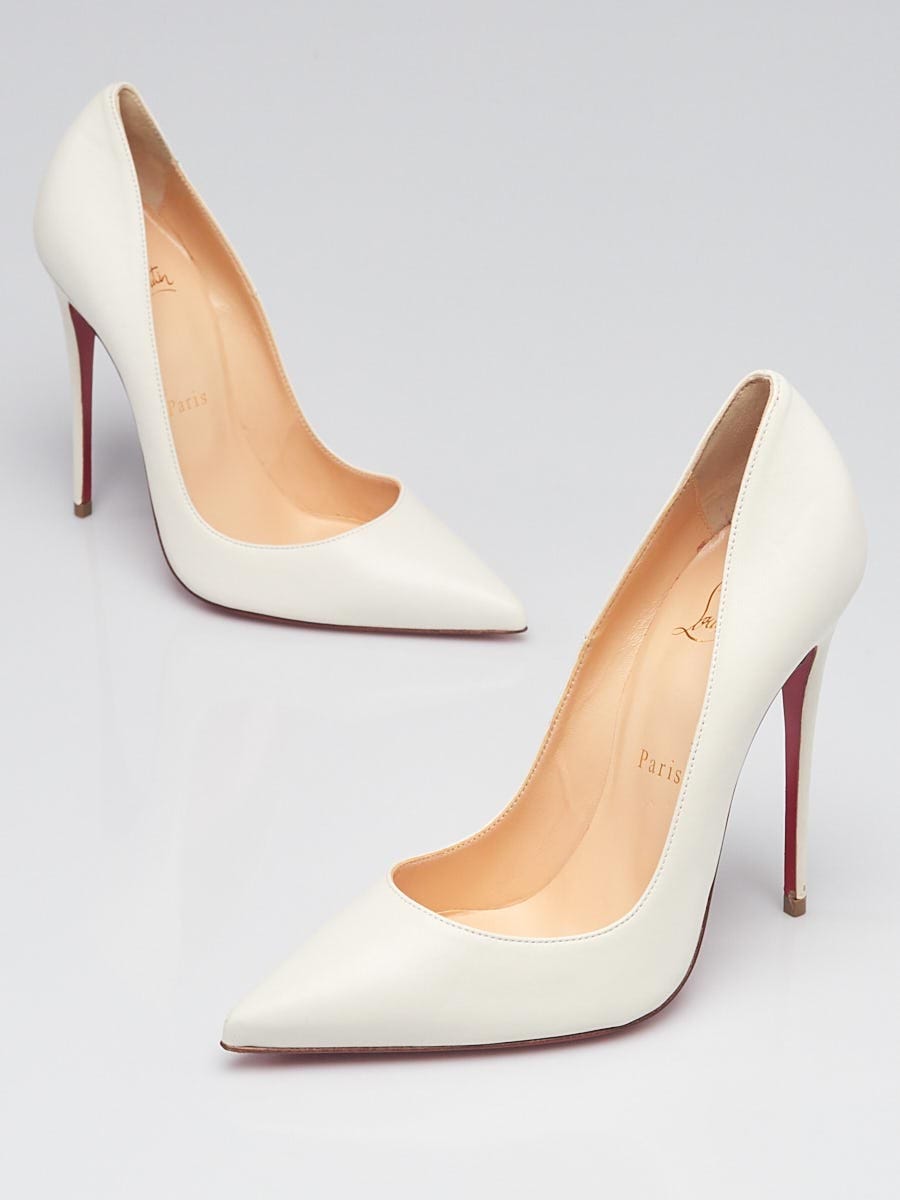 So Kate 120 White Patent leather - Women Shoes - Christian Louboutin