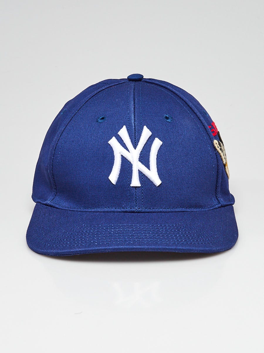 Gucci Blue Cotton NY Yankees Baseball Hat Size 51-61cm - Yoogi's