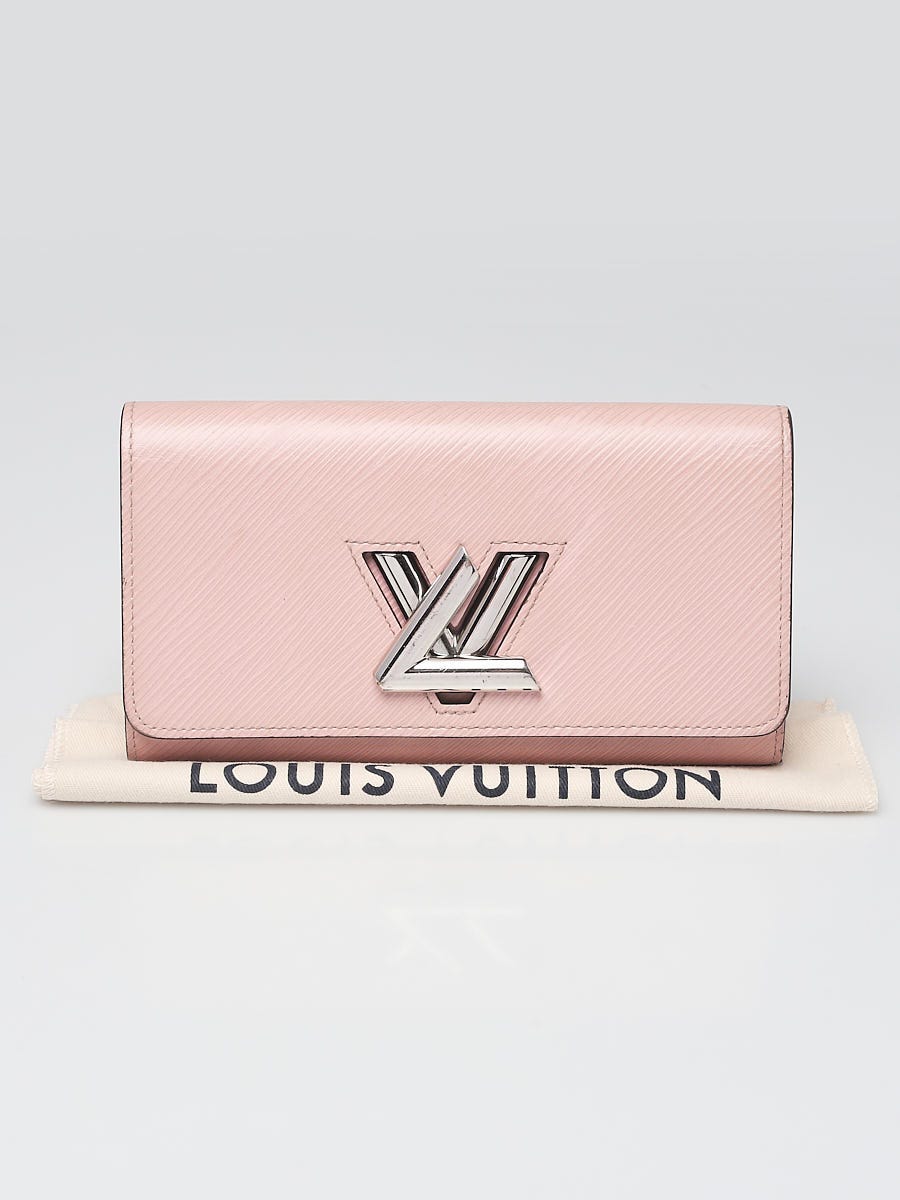 Louis Vuitton Rose Ballerine/Black Epi Leather Trunk Multicartes Wallet