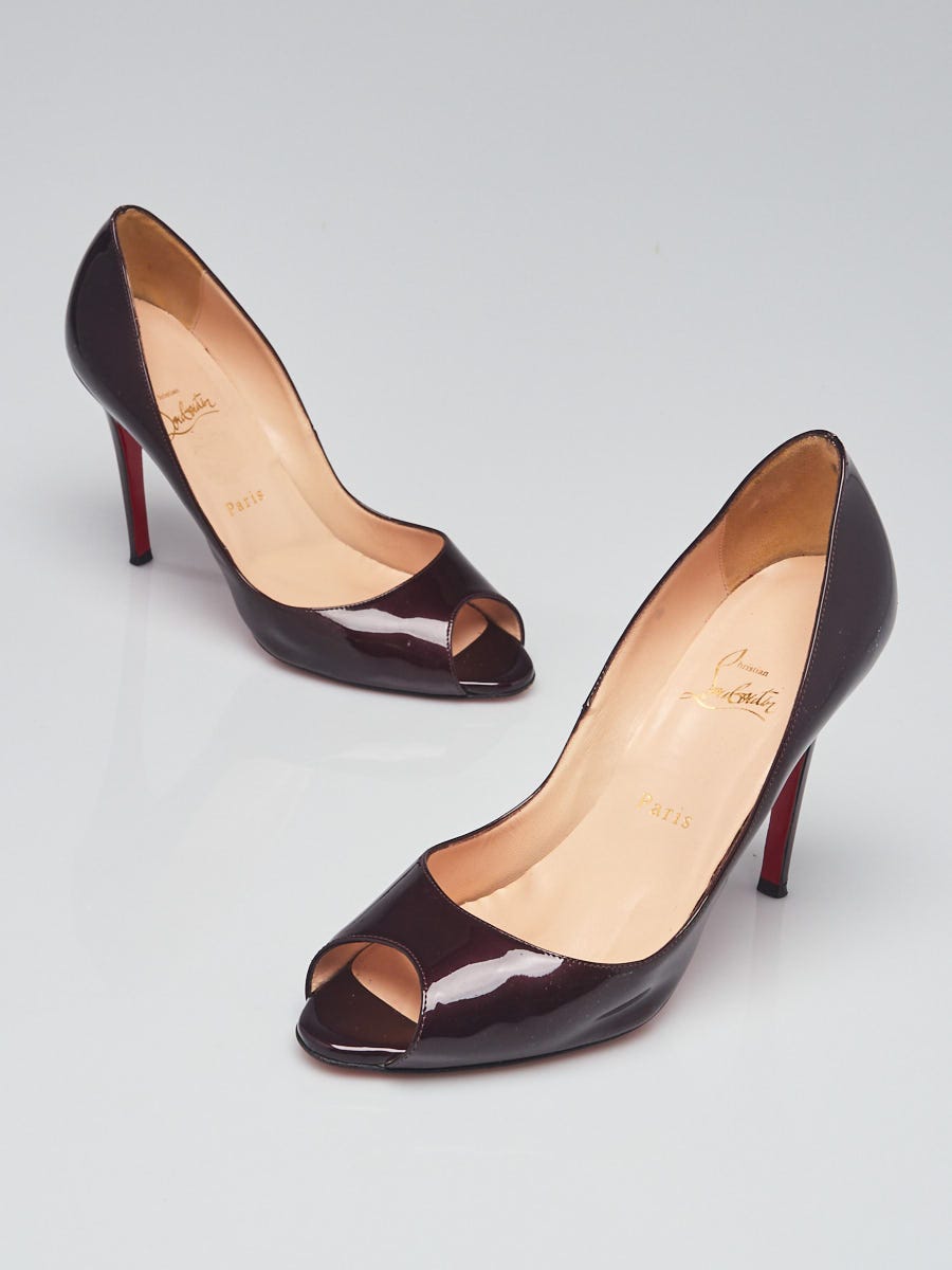 その他 Lady-paooo Prada Neon Yellow Patent Leather Peep Toe Pumps Size 8/38.5