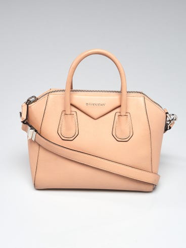 Givenchy Beige Sugar Goatskin Leather Small Antigona Bag