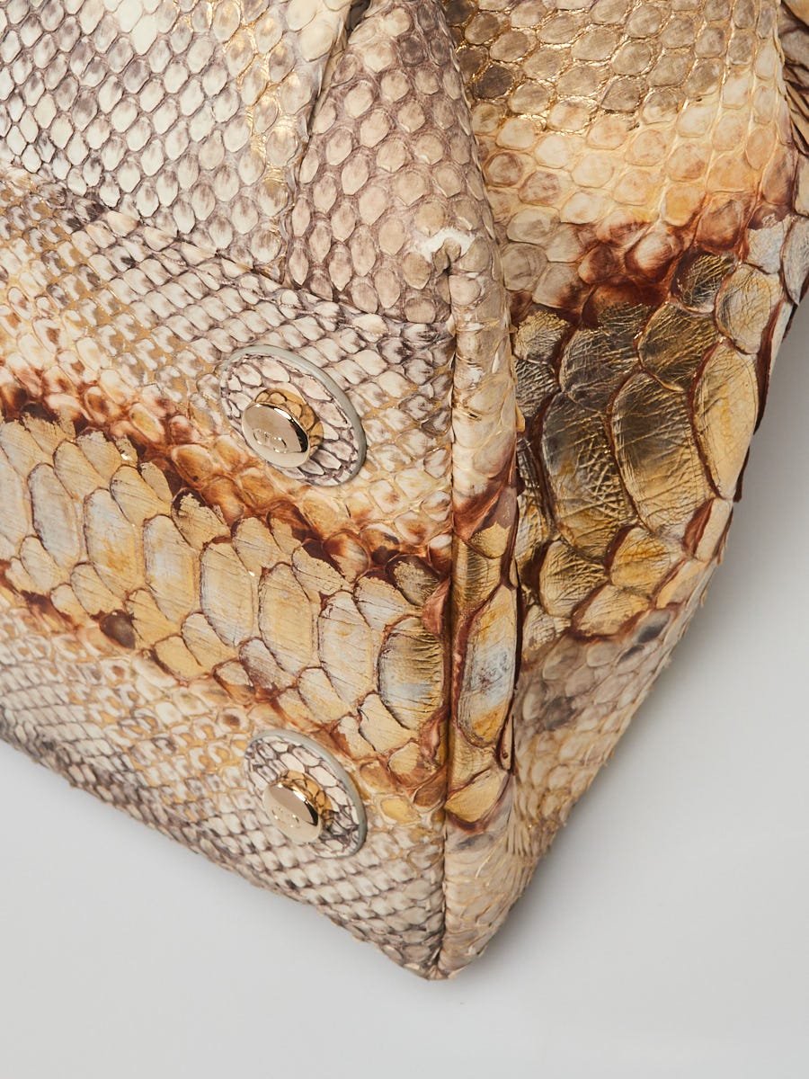 Gold lacquered python luxury bag ⋆ Premier Goldie Handbag