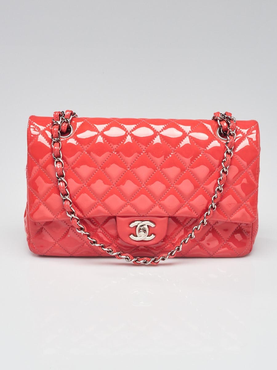 Chanel Burgundy Patent E/W Flap Bag