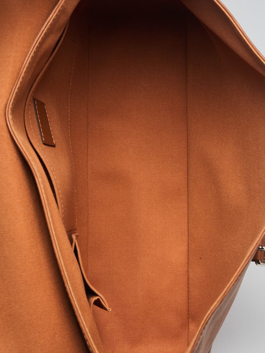 Louis Vuitton Epi Orange Leather Sac Plat Bag