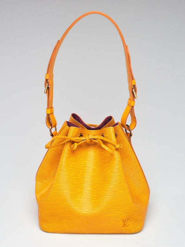 Louis Vuitton Tassil Yellow Epi Leather Petite Noe Bag