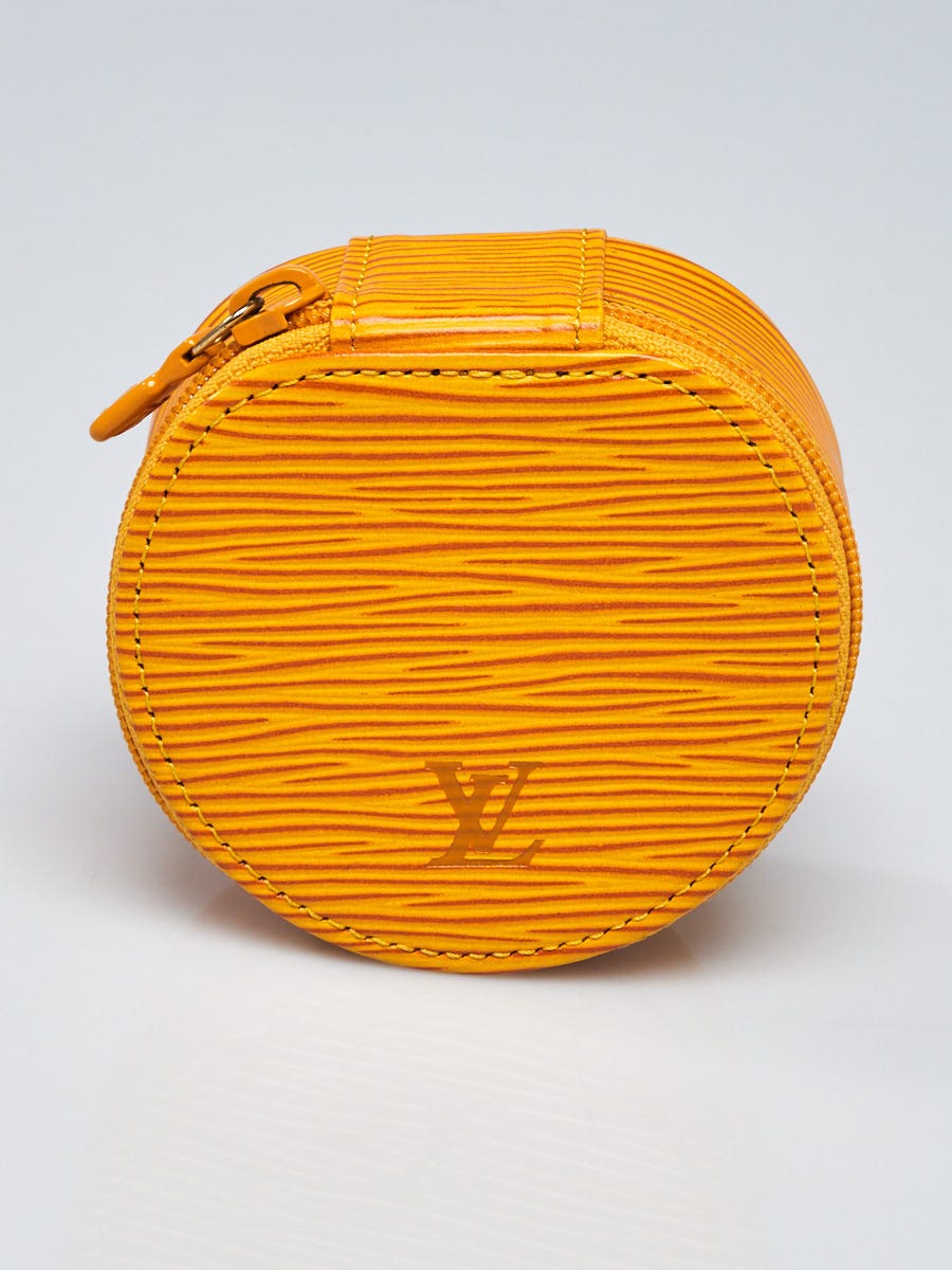 Yellow Louis Vuitton Epi Ecrin Bijoux Jewelry Case