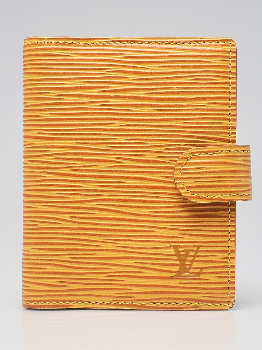Louis Vuitton Tassil Yellow Epi Leather Mini Agenda/Address Book