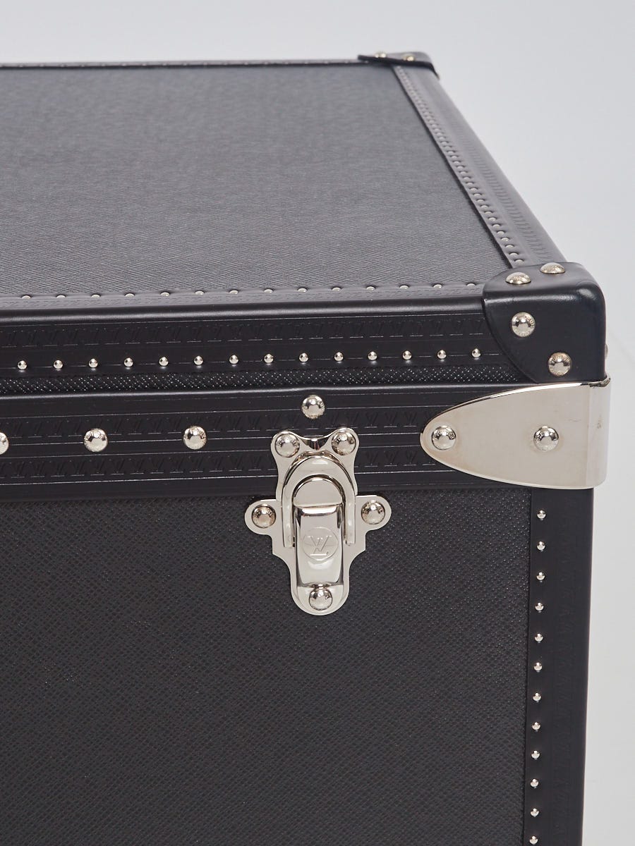 Louis Vuitton Monogram Macassar & Black Leather Alzer Trunk 70