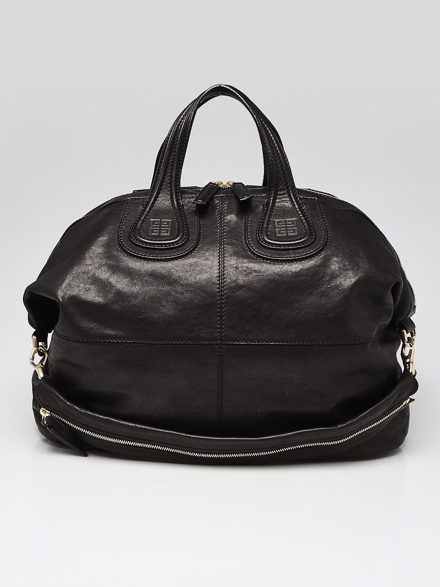 Givenchy Black Lambskin Leather Large Nightingale Bag