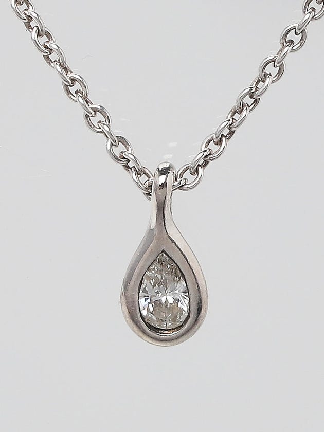 Diamond Pendant Necklace in Sterling Silver, Elsa Peretti®