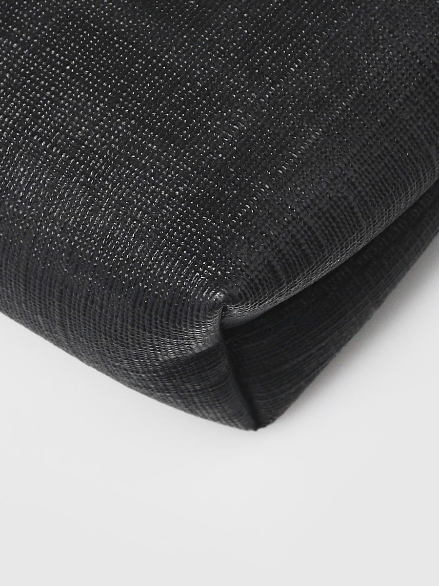 Fendi Black Zucca Print Coated Canvas Accessories Pochette Bag