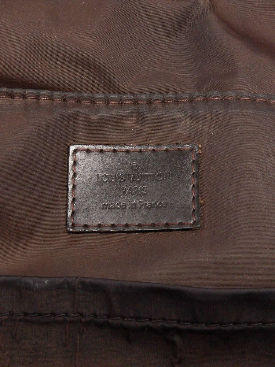 Louis Vuitton Grey/Brown Petit Damier Wool Scarf - Yoogi's Closet