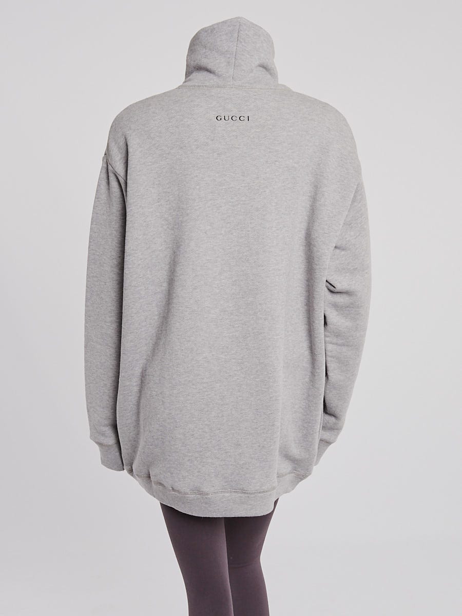 Gucci Grey Cotton "Panic"  Oversized Sweatshirt Size M