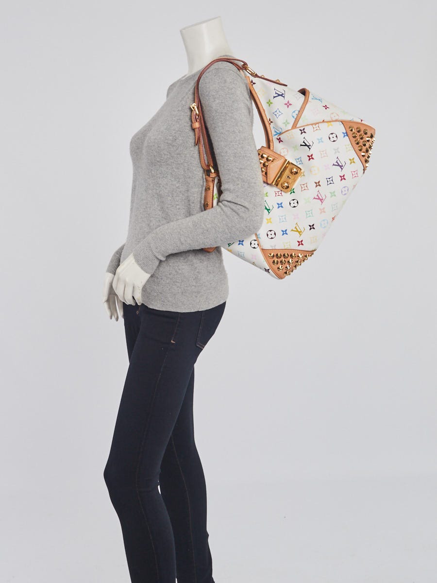 White Louis Vuitton Monogram Multicolore Chrissie MM Shoulder Bag