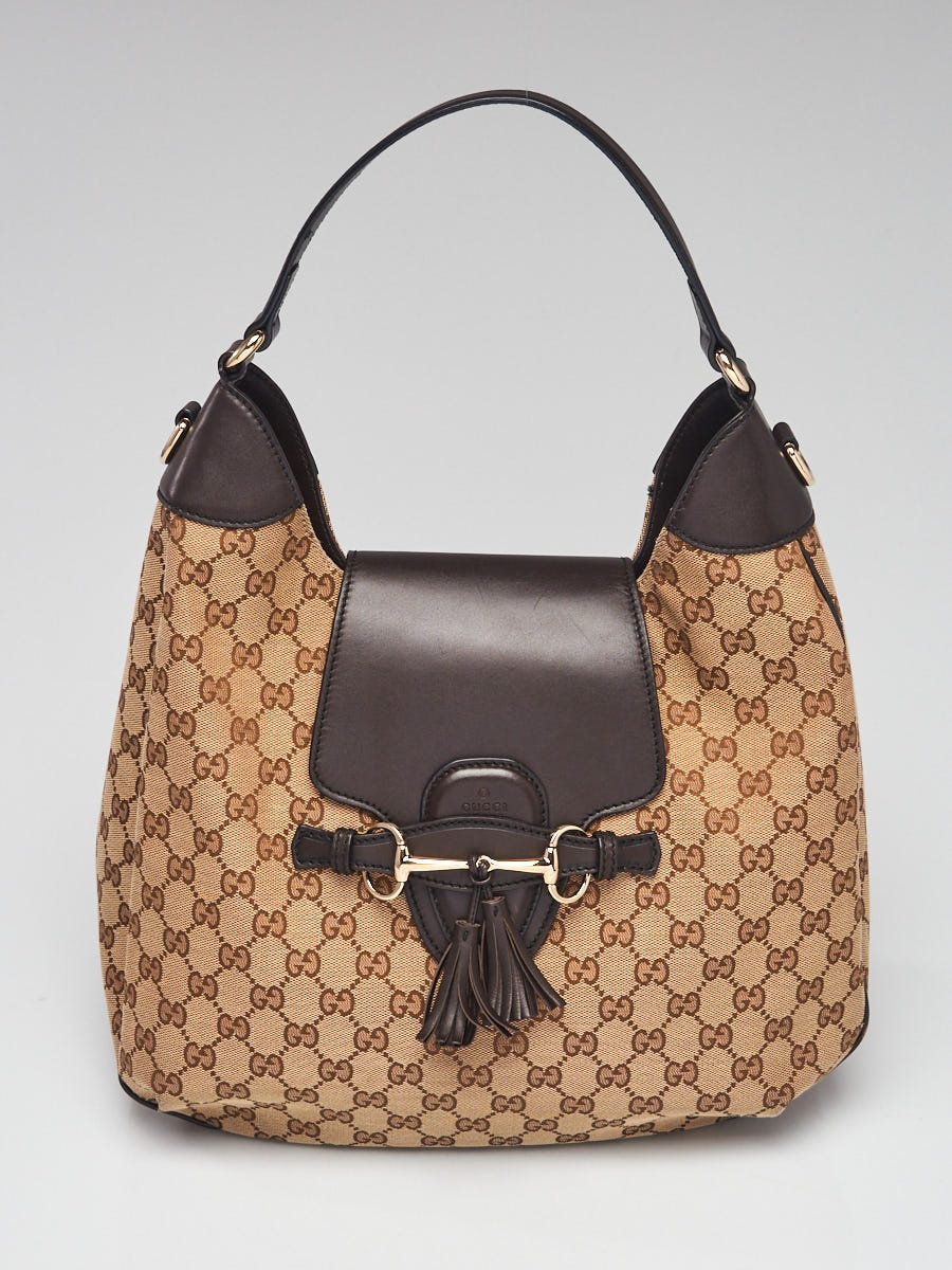 GUCCI HOBO HANDBAG AUTHENTIC MONOGRAM