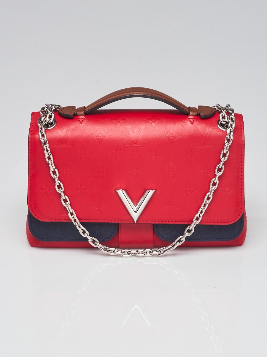 Louis Vuitton Rubis/Blue Monogram Leather Very Chain Bag