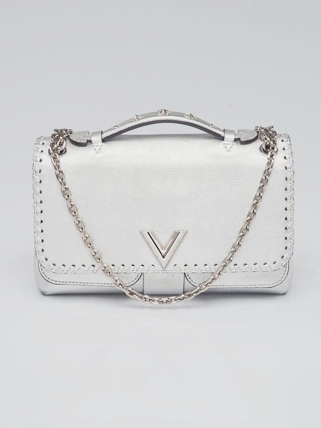 Silver metallic louis vuitton bag Clearance
