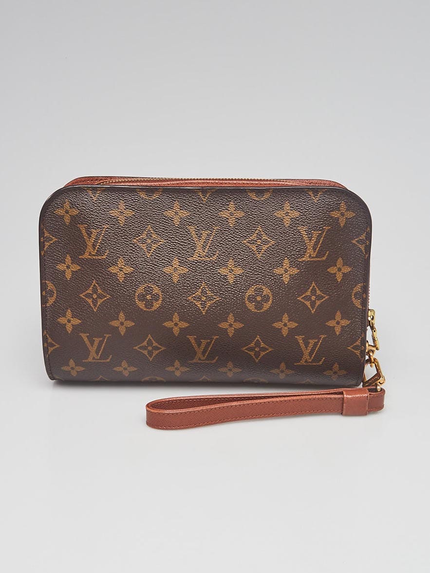 LOUIS VUITTON Monogram Canvas Orsay Clutch Bag, Luxury, Bags