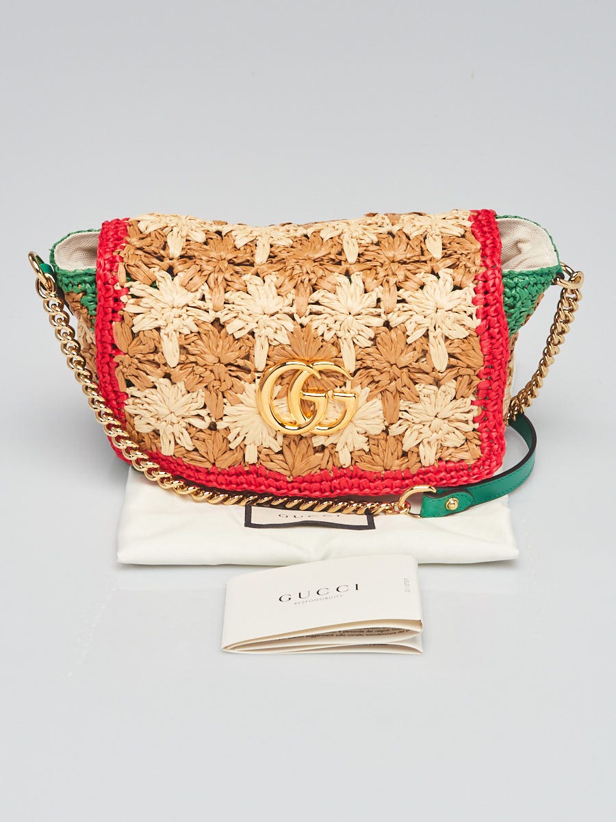 Gucci hot sale marmont raffia