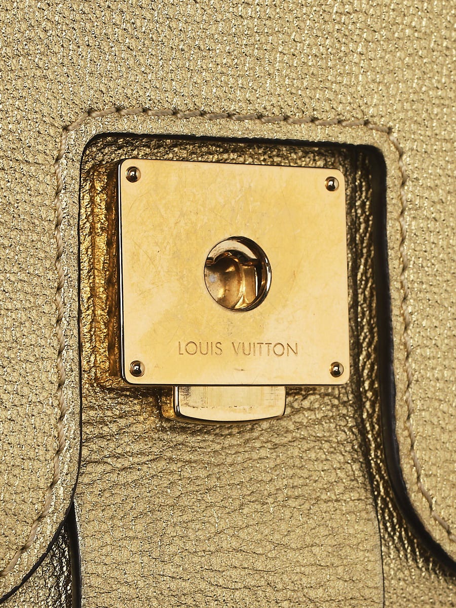 Louis Vuitton Gold Metallic Leather Braided Around Very Chain Bag - Yoogi's  Closet