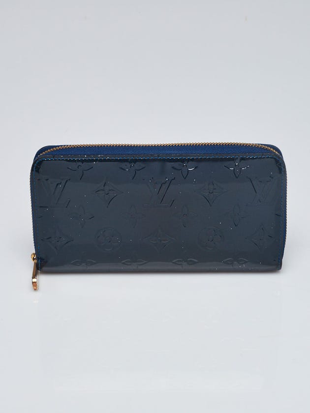 Louis Vuitton Grand Blue Monogram Vernis Zippy Wallet