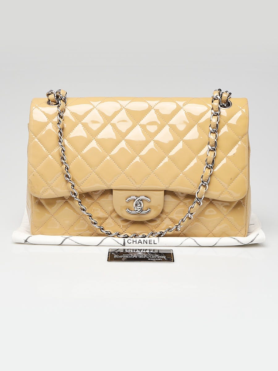 Chanel Yellow Caviar Leather Jumbo Single Flap Bag at the best price