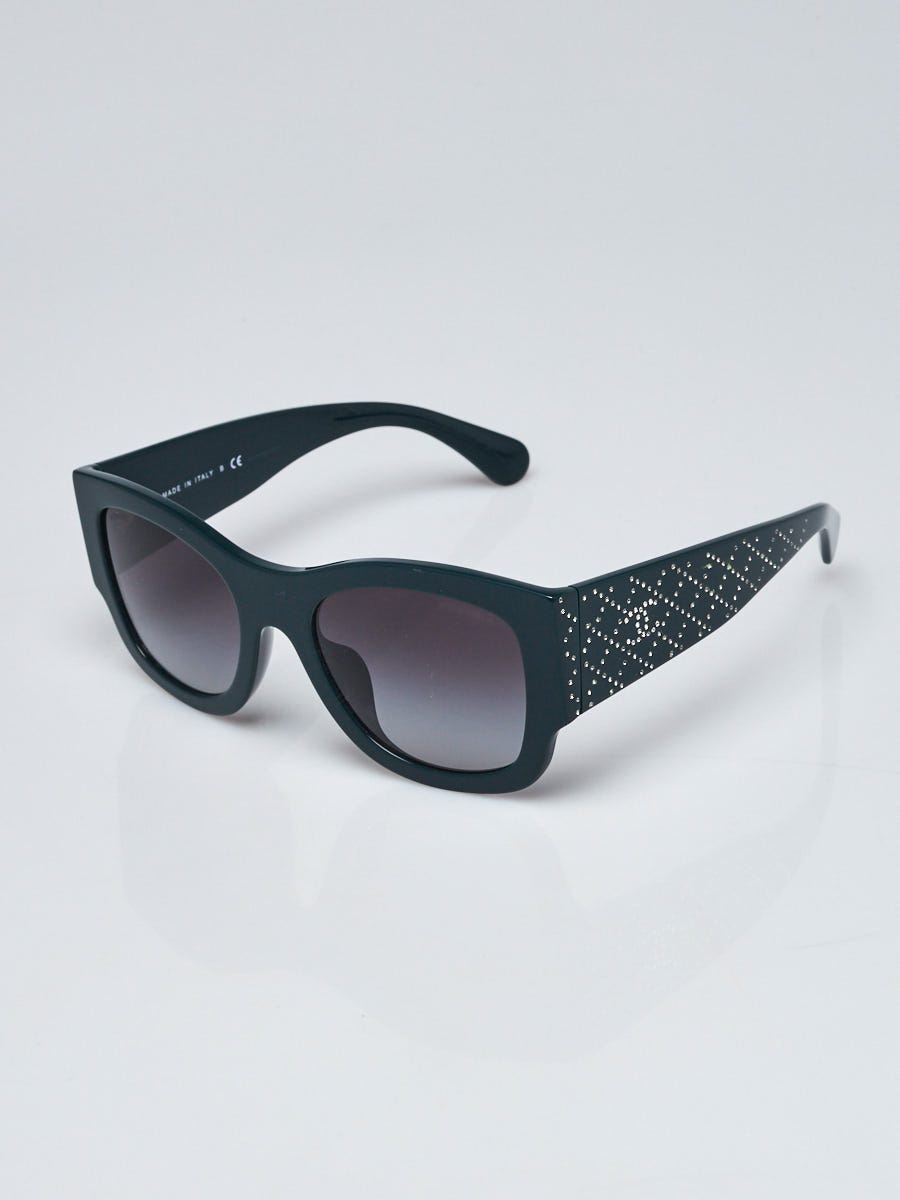 Chanel - Square Sunglasses - Dark Green - Chanel Eyewear - Avvenice