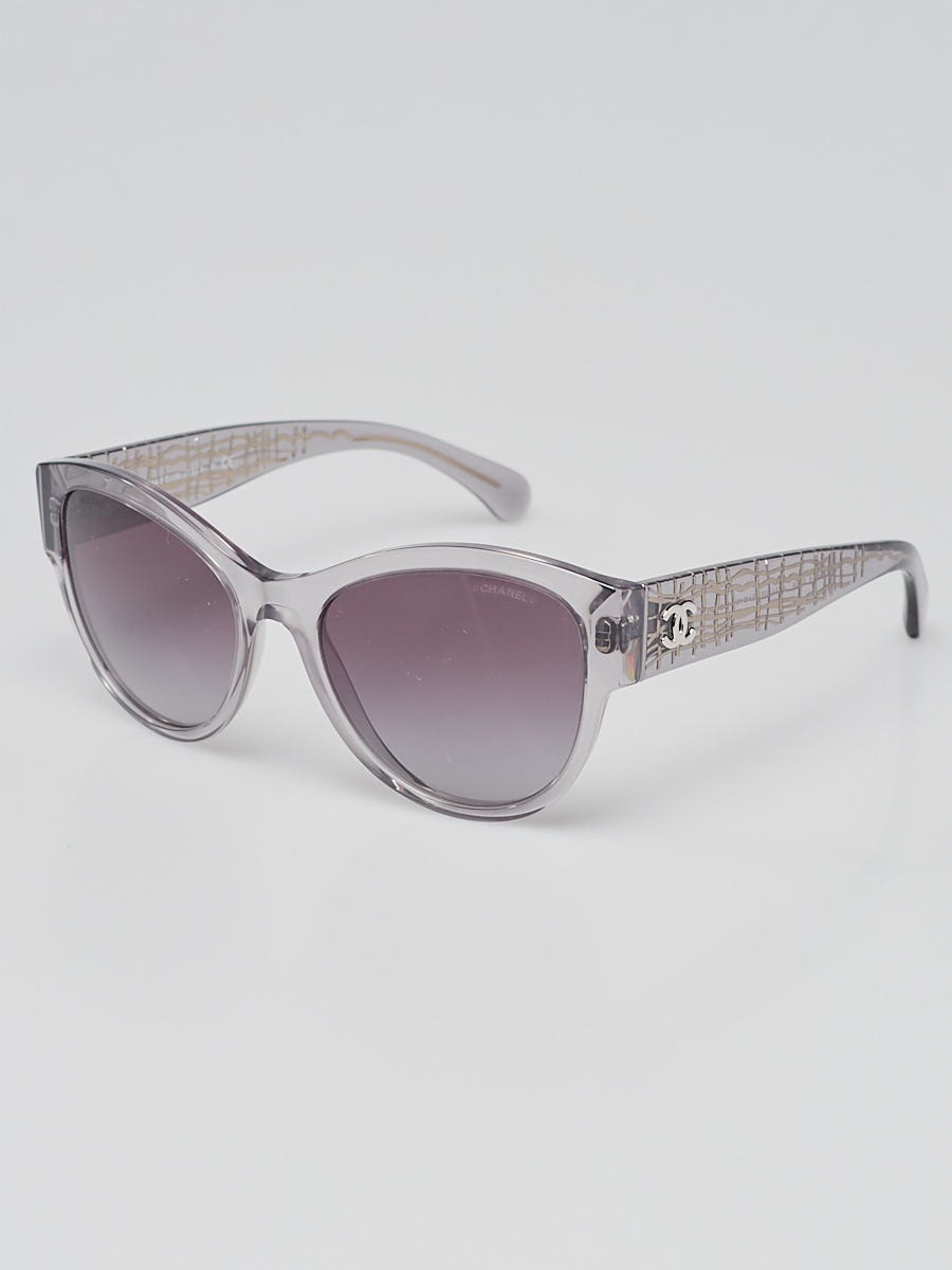 Chanel Grey Clear Acetate Frame Polarized Pantos Sunglasses - 5434 -  Yoogi's Closet