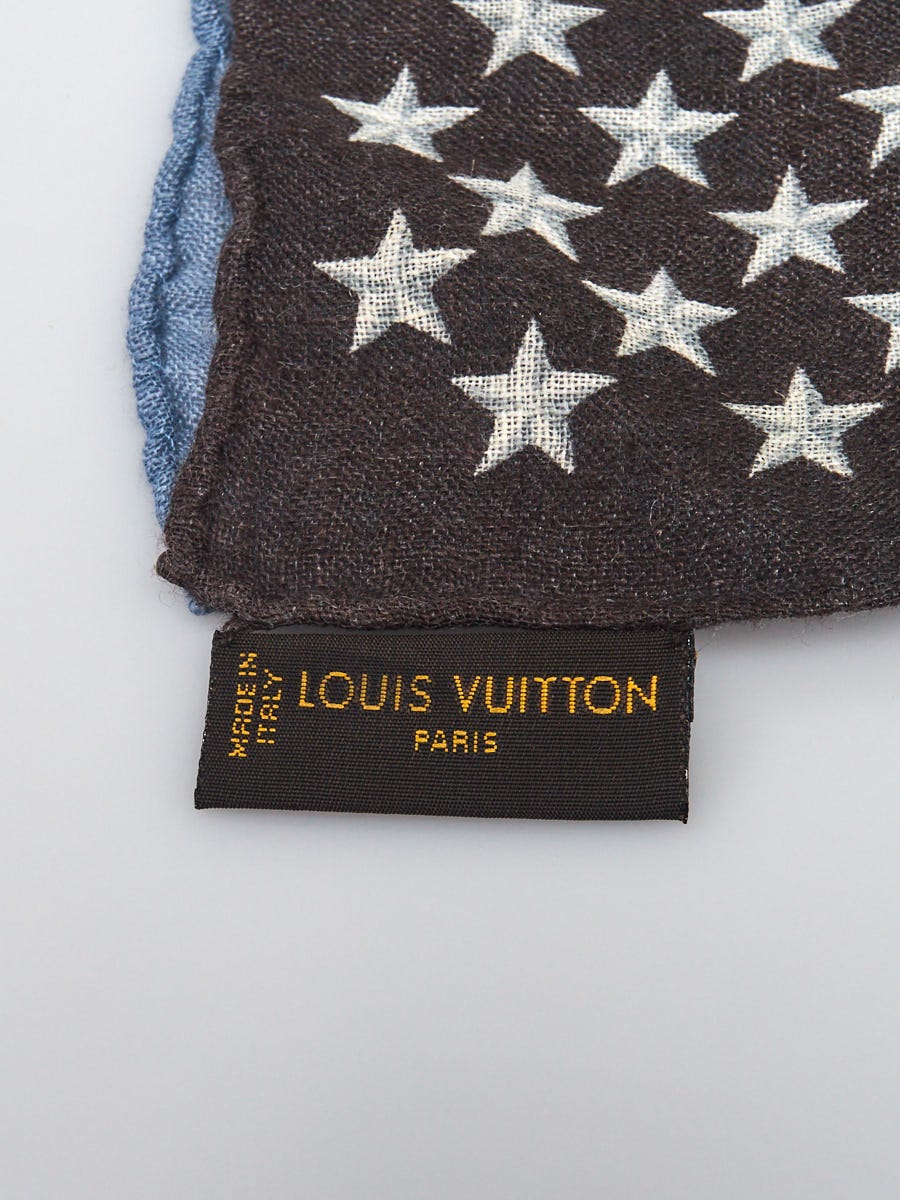Louis Vuitton, Accessories, Louis Vuitton Light Blue Daily Monogram Lv  Logo Stole Scarf