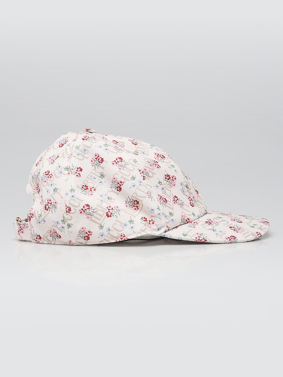 Gucci x Liberty Pink Floral Print Canvas Baseball Hat Size XL